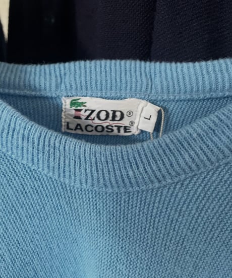 【USED】 IZOD Lacoste Acrylic Pullover Light Blue / 230204-008