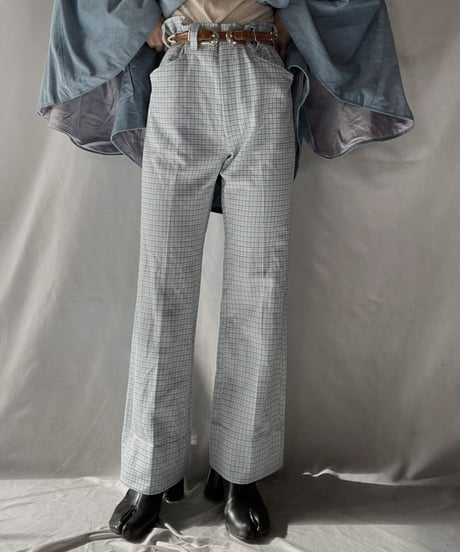 【USED】 Check Flared Pants / 220107-012