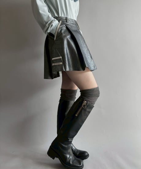 【USED】 Metallic Mini Skirt /251004-024