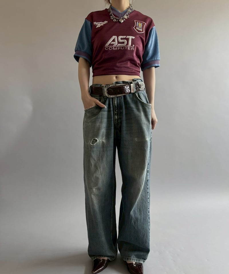 USED】 97~98's Reebok Aston Villa Soccer Shirt