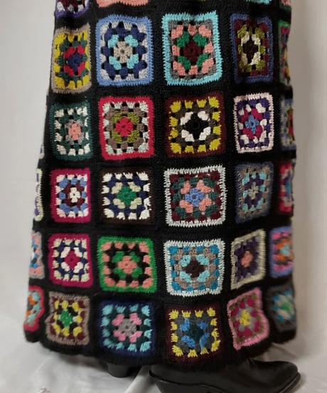 【RE;CIRCLE】 RE Granny Knit Long Skirt②/210917-004