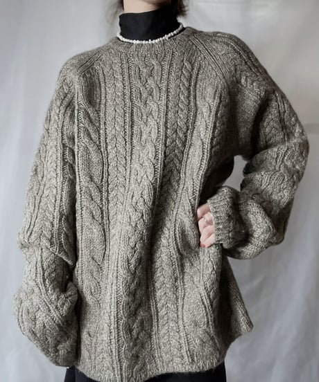 【USED】       Cable Knit Top/211202-040
