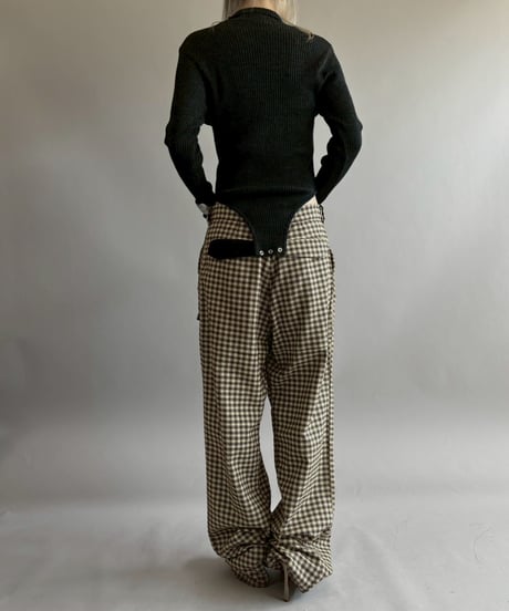 【RE;CIRCLE】 RE Rib Knit Leotard Top / 260416-005