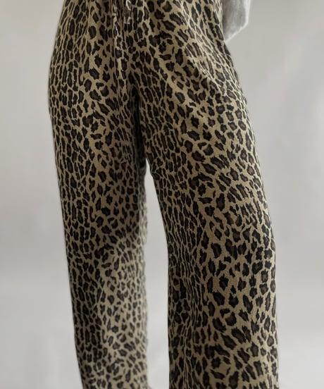 【USED 】Ralph Lauren Silk100% Leopard Patterned Pants/ 240414-033