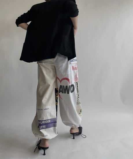 【RE;CIRCLE】 RE Eco-Friendly Bag Draw Cord Pants / 220825-024