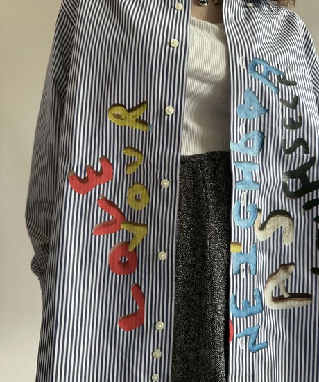 【USED】 END IS NEAR Brooks Brothers Stripe Shirt /250329-010