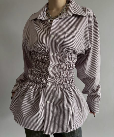 【RE;CIRCLE】 RE Shirring Shirt / 260409-011