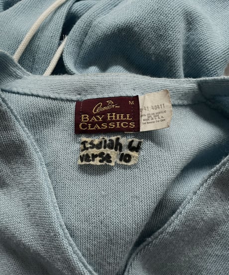 【RE;CIRCLE】 RE Acrylic Knit Cardigan + Hoodie Light Blue / 230220-011