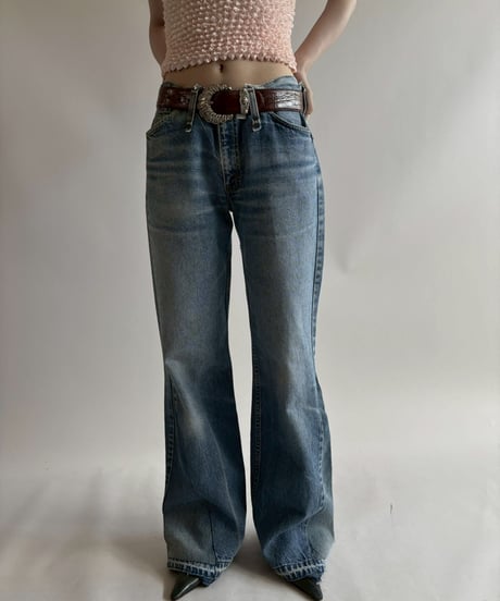 【USED】J Bush Hollywood Creathions Flare Denim Pants/250816-010