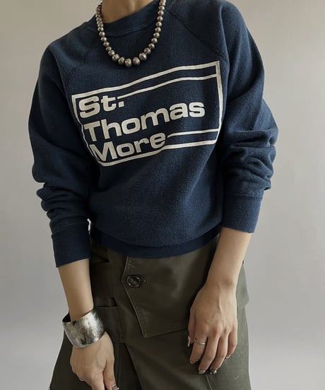 【USED 】80s Raglan L/S Sweat Top/240407-028
