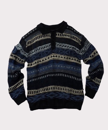 【USED】  Patterned Knit Top /240205-007