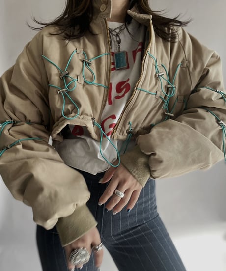 【RE;CIRCLE】 RE Draw Code Short Down Jacket / 230126-006