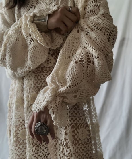 【RE;CIRCLE】 RE Crochet L/S One-piece/210611-027