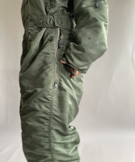 【USED】 Nylon Overalls Khaki / 221217-001