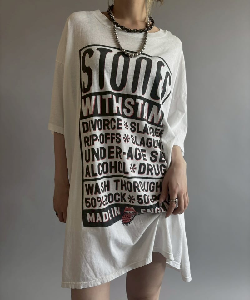 USED】 Made in USA Damage Rolling Stone T-Shirt