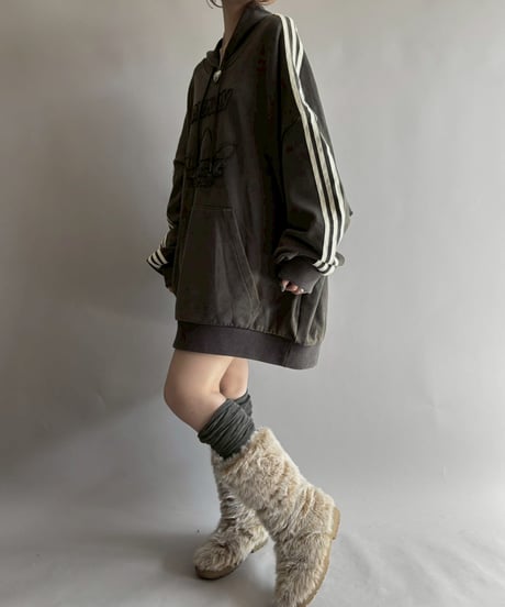 【USED】 adidas by AVAVAV Shoulder less Hoodie /251018-020