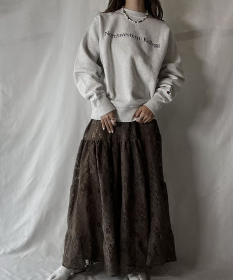 【USED】  Champion Reverse Weave Sweat North western /Kellog/211116-027
