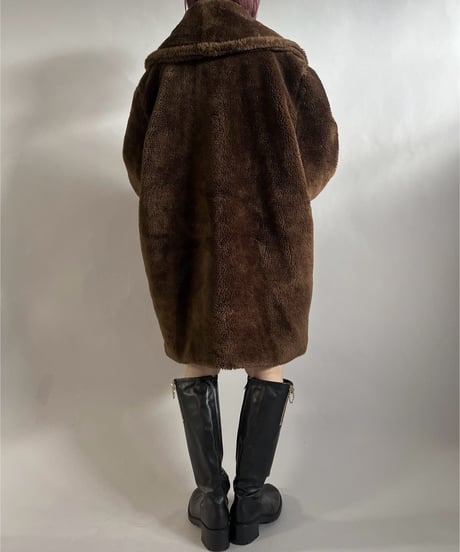 【USED】 Made in ITALY Fake Fur Coat /241221-023