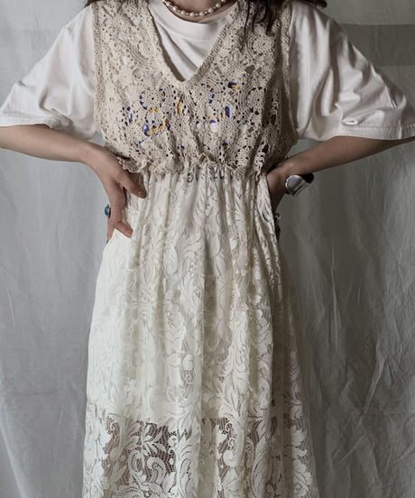 【RE;CIRCLE】 RE Crochet N/S One-piece①/210630-018