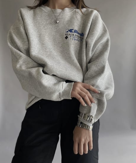 【USED】 Hanes Black Diamond Long Sleeved Sweat Shirt / 230311-021