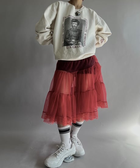 【USED】 Made in USA  JERSEES 90's U.S. GRANT Sweat Top /241019-012