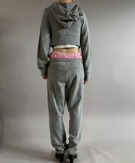 【RE;CIRCLE】 RE Hooded Acrylic Short Cardigan / 260205-006