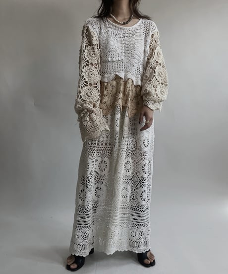 【RE;CIRCLE】 RE Crochet Lace One-piece / 220427-035