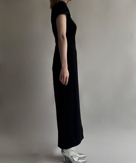 【USED】 Velour slit One-Piece  /250906-015