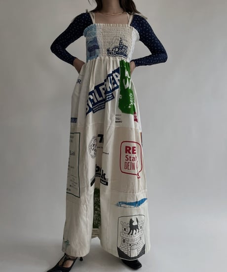 【RE;CIRCLE】 RE Eco-Friendly Bag Shirring One-piece / 220825-019