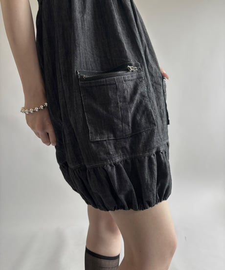 【USED】 Zip Up Design Camisole One-Piece  / 250531-014