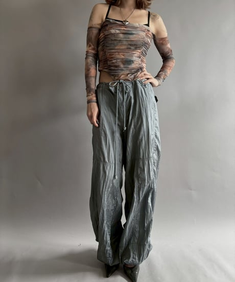 【USED】 Design Leotard Off Shoulder Top  /251012-022