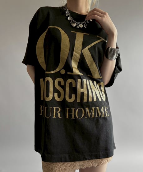 【USED】 Made in USA MOSCHINO Graphic T-Shirt / 260627-026