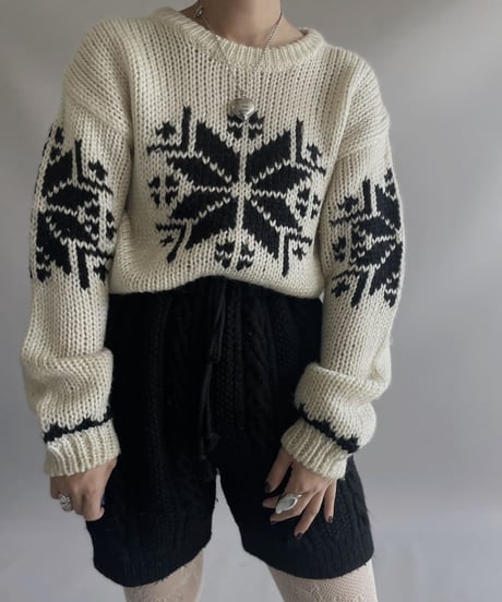 【USED】 Nordic Wool Knit Top/ 231026-006