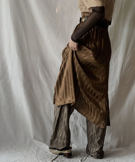 【USED】Poly Long Skirt/210217-050