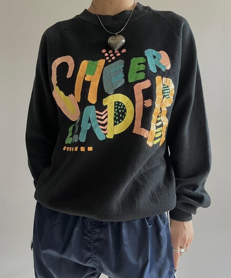 【USED】 Made in USA 90’s Jerzees Cheer Leader Sweat Top /250111-002
