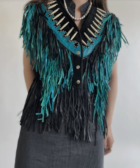 【USED】 Fringe Vest / 220430-025