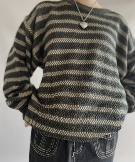 【USED】 Acrylic 100% Knit Top 231209-004