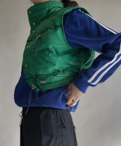 【RE;CIRCLE】 RE Draw Cord Short Down Vest / 230126-016
