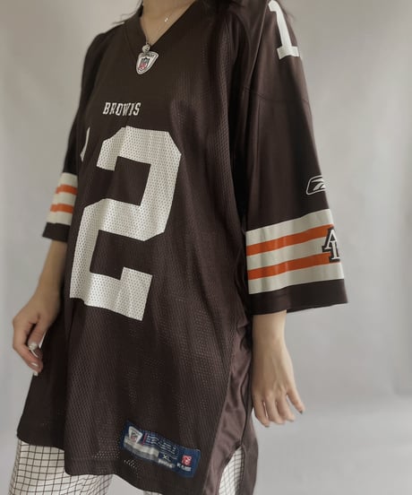 【USED】 NFL Football Nylon Short Sleeved Shirt / 230311-019