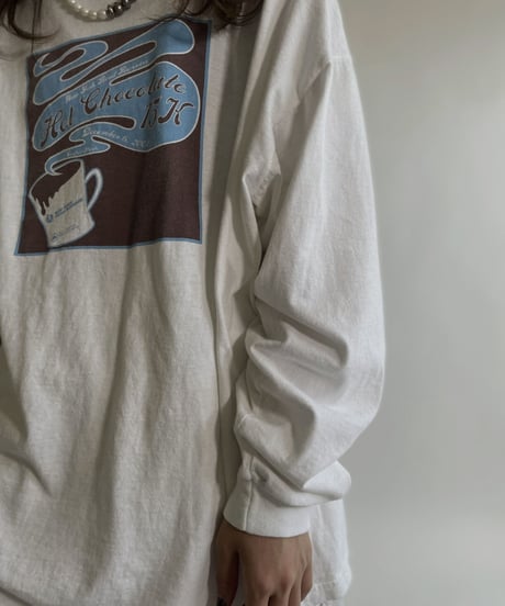 【USED】 Long Sleeves T-shirt “Hot Chocolate”/ 220507-001
