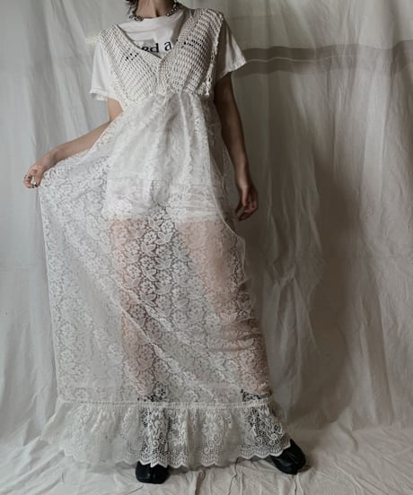 【RE;CIRCLE】 RE Lace N/S One-piece④/210714-008