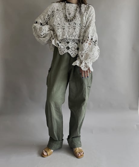 【RE;CIRCLE】 RE Crochet Kirikae Top / 230330-016