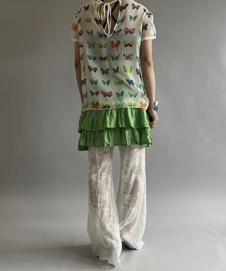 【USED】 Tiered Mini Skirt /240803-007