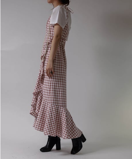 【USED】 Gingham Check Dress/ 220324-016