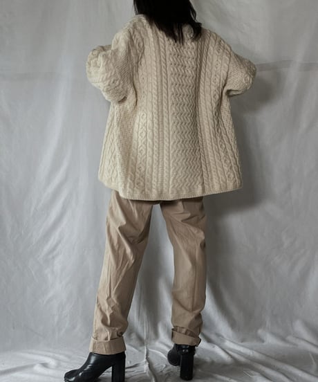 【USED】　Cable Knit Cardigan②/ 220120-048