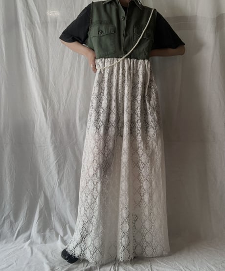 【RE;CIRCLE】 RE Lace×Fatique N/S One-piece②/210714-013