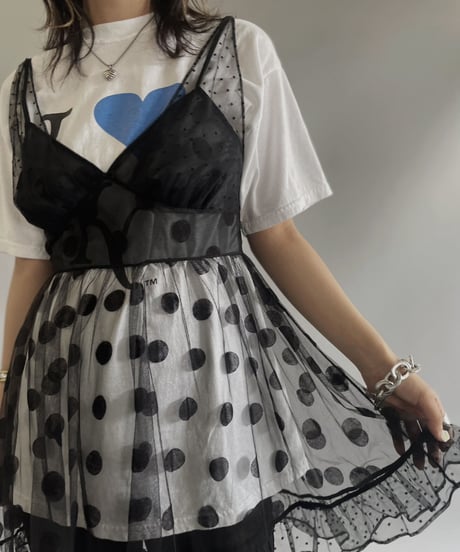 【USED】 Dot Patterned Camisole Top/ 230715-008