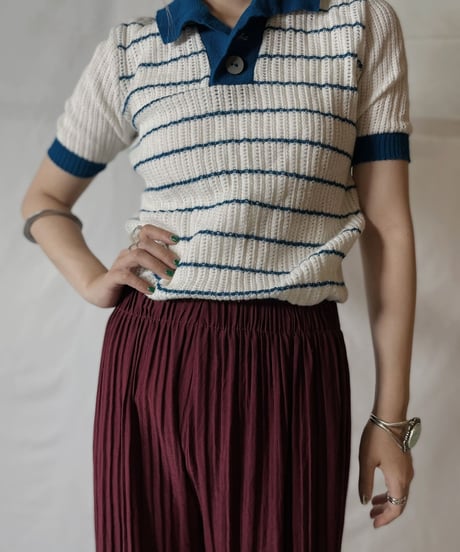 【USED】  Crochet S/S Top①/20210819-016