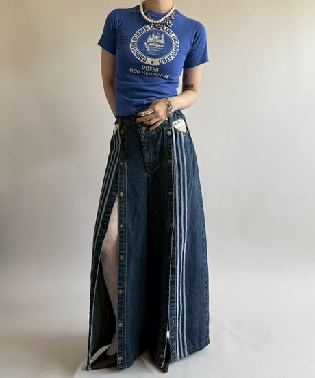 【USED】 adidas IVY PARK Design Wide Denim Pants /250510-068