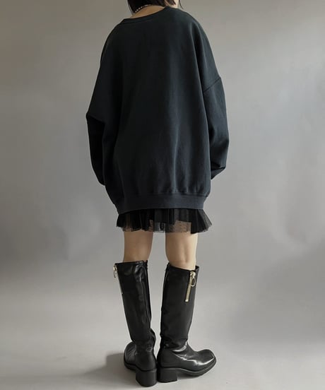 【Mashup Products】 Silk Screen L/S Sweat Top/  240217-006